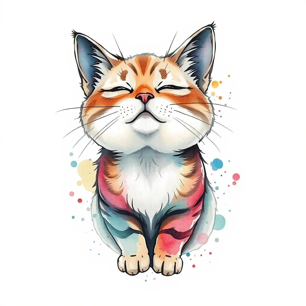 招财猫 문신