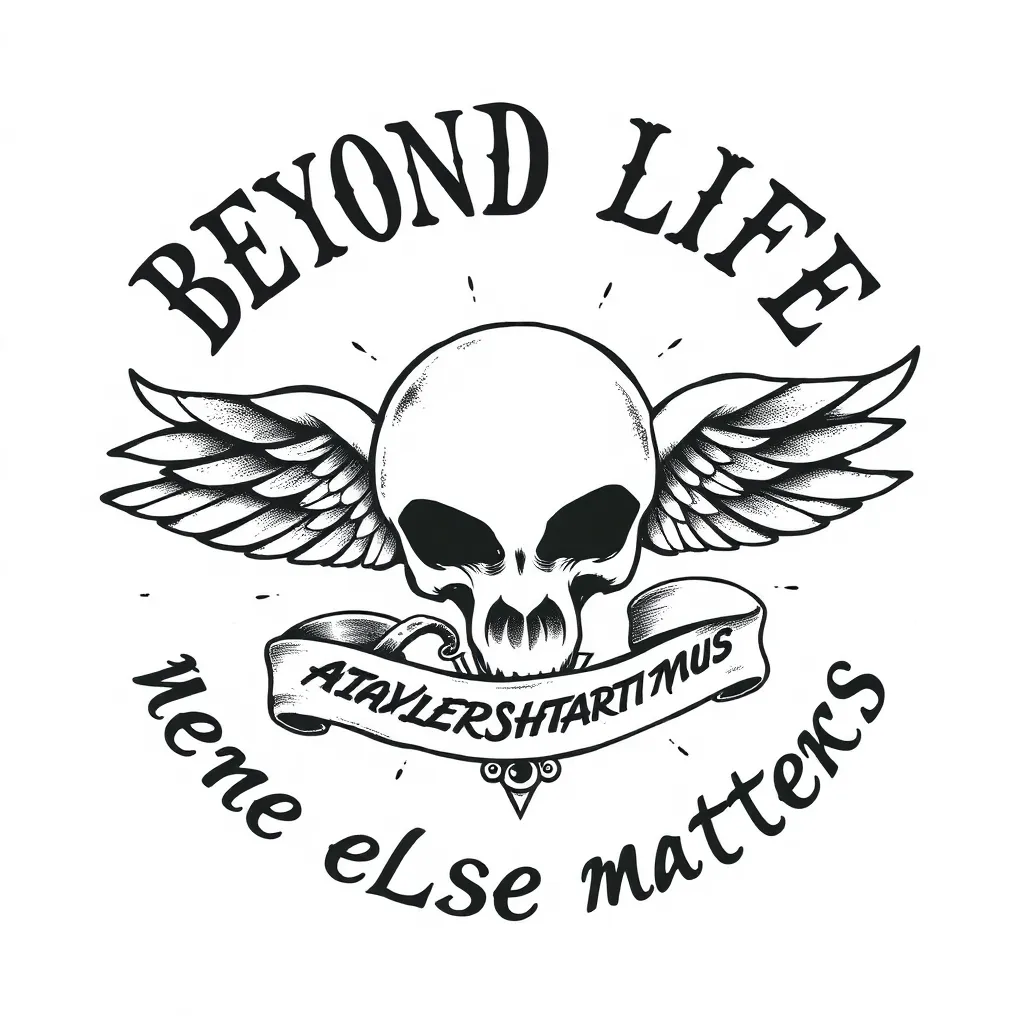 “Beyond life and death, nothing else matters.” टैटू