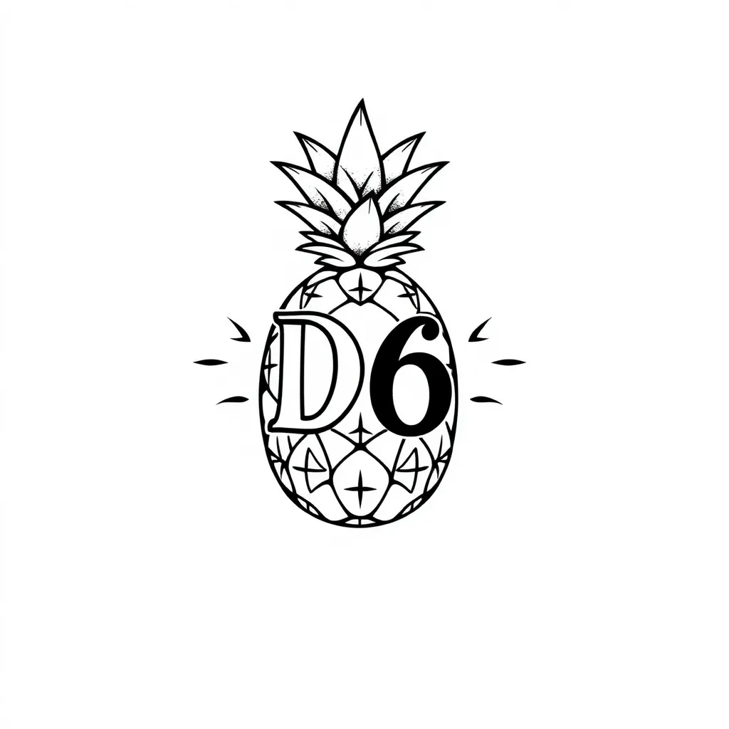 "D6" dans un anans tattoo