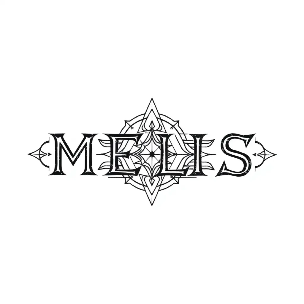 "MELİS" yazı tatuagem