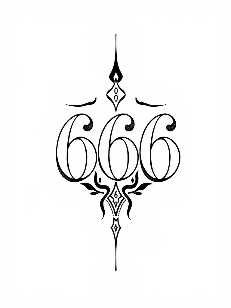    666 وشم