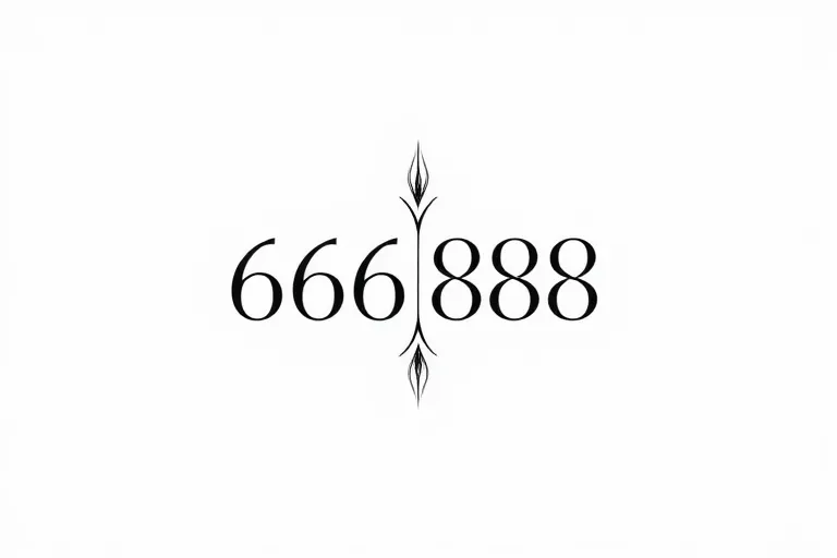 666888 टैटू