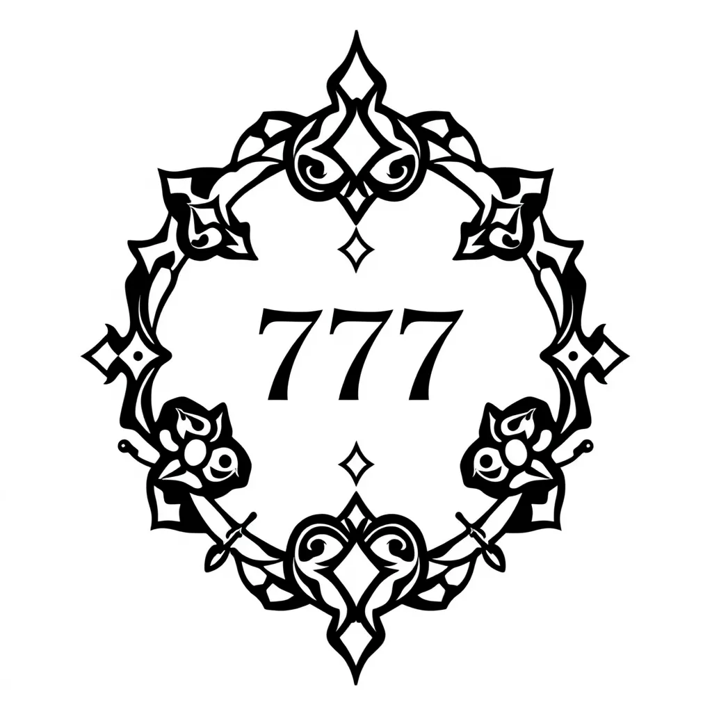 777 tatuaż