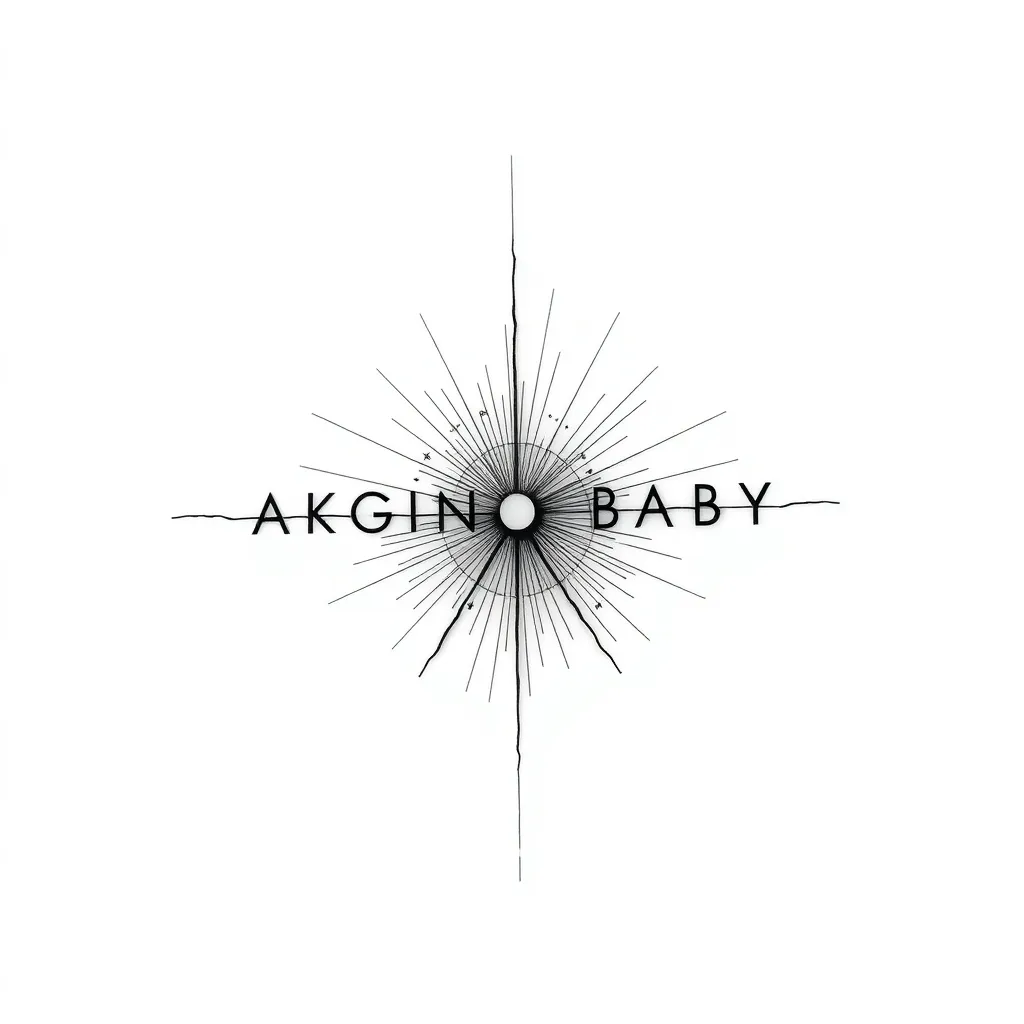 un tatuaggio in bianco e nero con linee fini ispirato al disco acthung baby degli u2 纹身