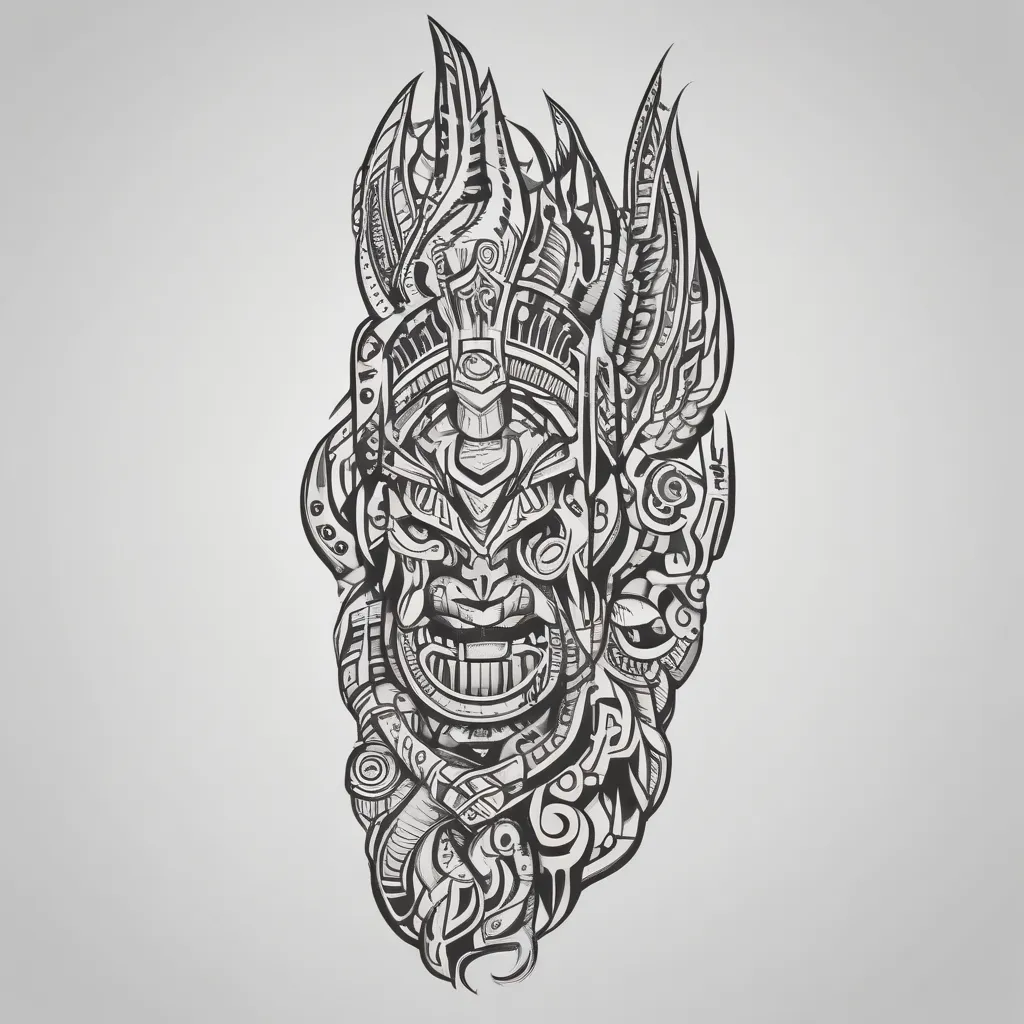 Een Haida stijl tattoo waarin kracht, doorzettingsvermogen en wijsheid in naar voren komen, voor een onderarm tatouage