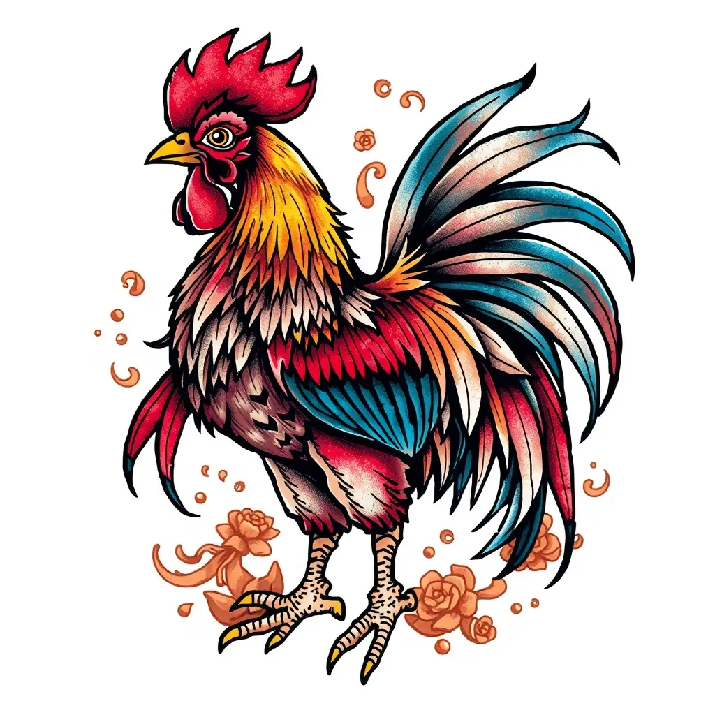 大公鸡 威武凶猛 Tätowierung