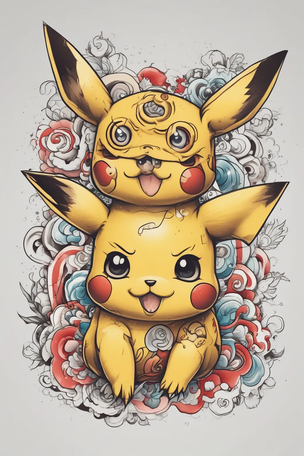 um pikachu tatuaje