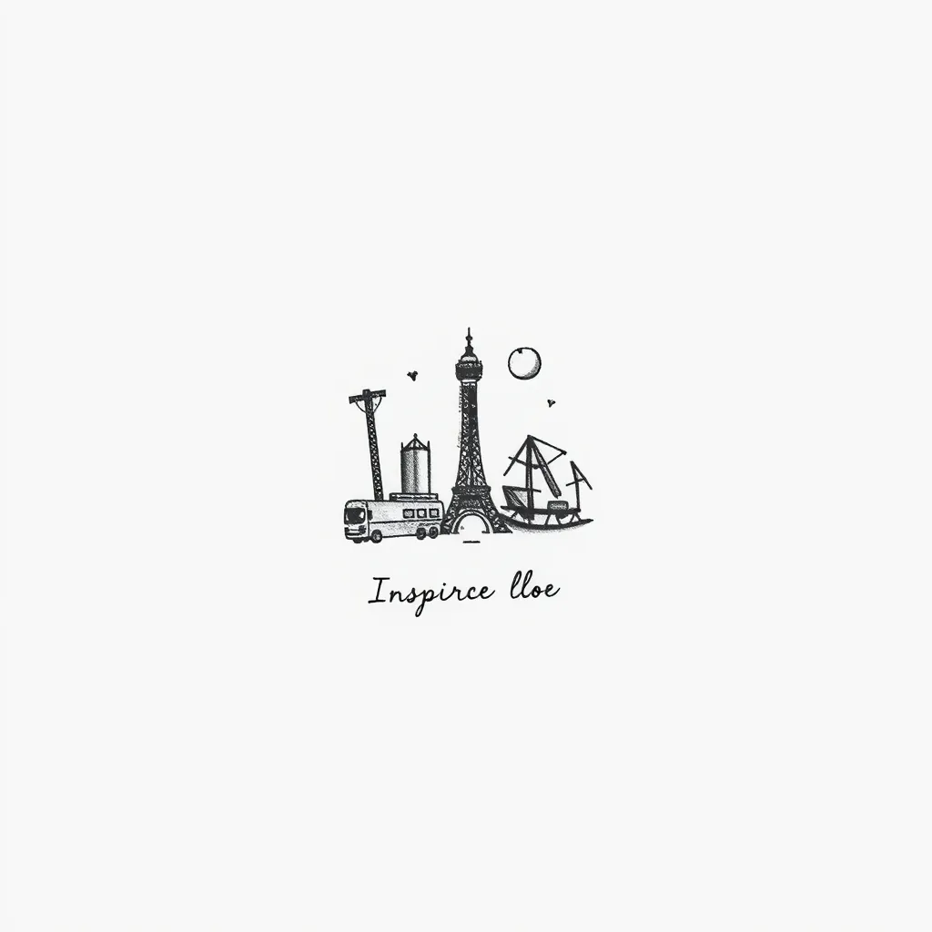 a small tatoo of travelling elements with inspiring wors underneath  dövme