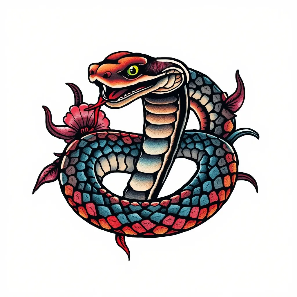 一条蛇纹身 tatouage
