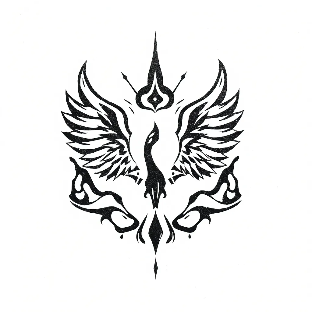 uma tatuagem até 10 cm com algo que simbolize conhecimento, elevação, amor incondicional, renascimento 纹身
