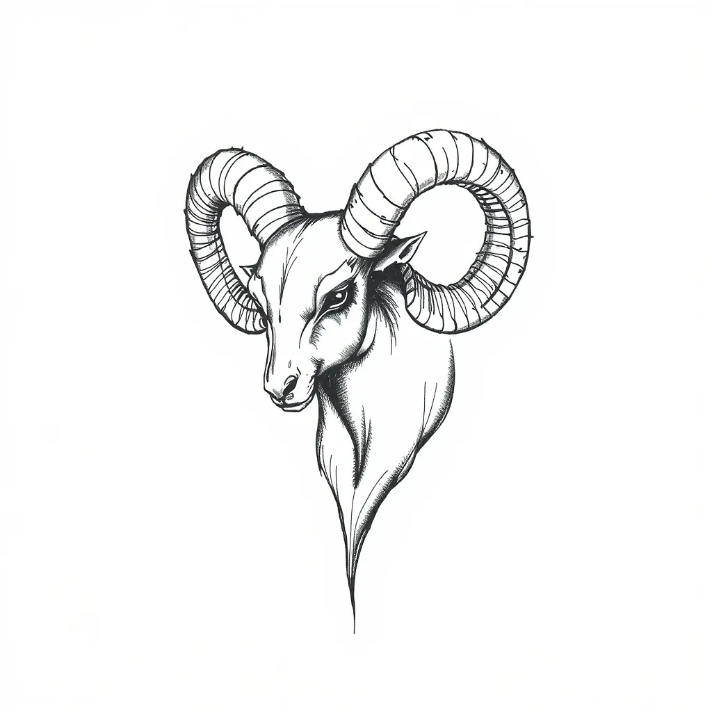 有关白羊座 τατουάζ