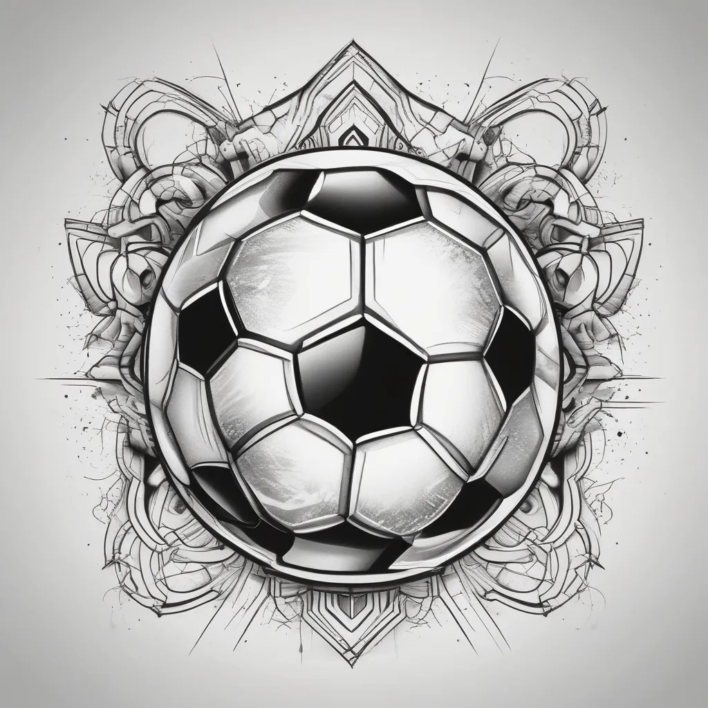 Abstract. Soccer tatuaż