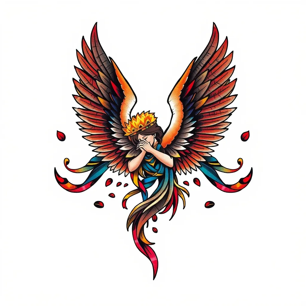 天使 tatuagem