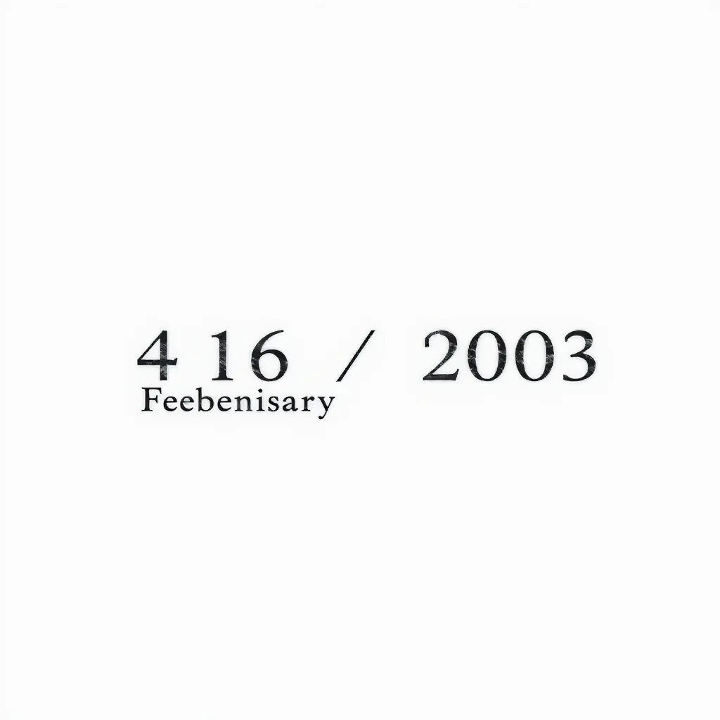 Datum 04.04.06 und Datum 19.02.03 in Römischen Zahlen  وشم