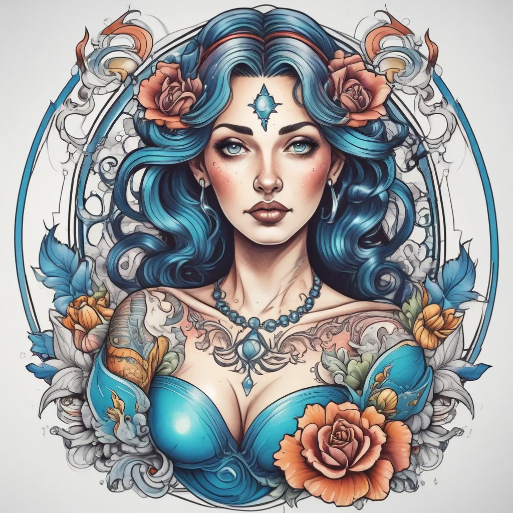 Aquarius  tatuering