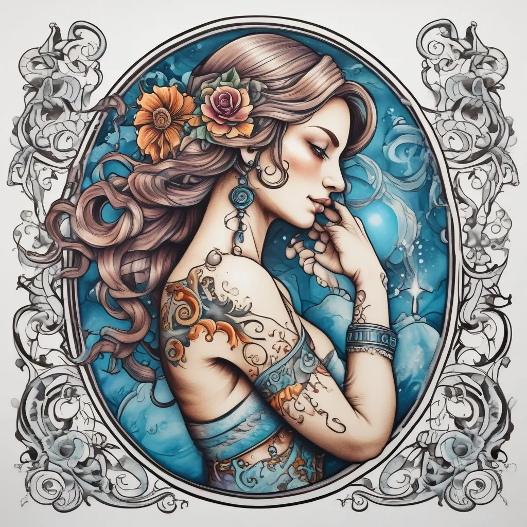 Aquarius  tatouage