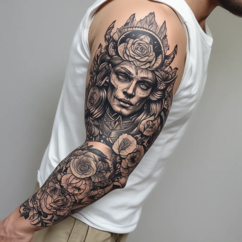 arm sleve tatuaggio