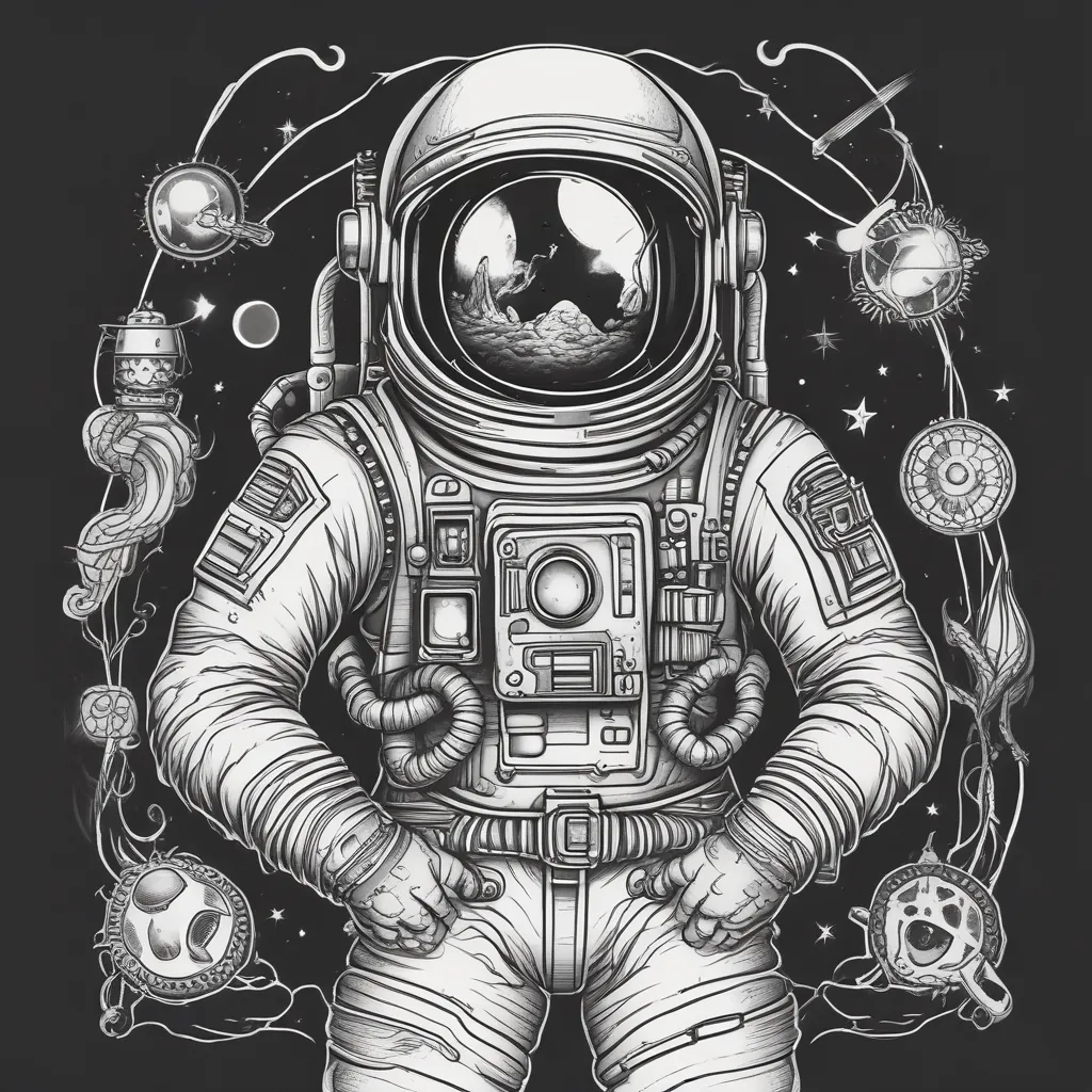 Astronaut τατουάζ