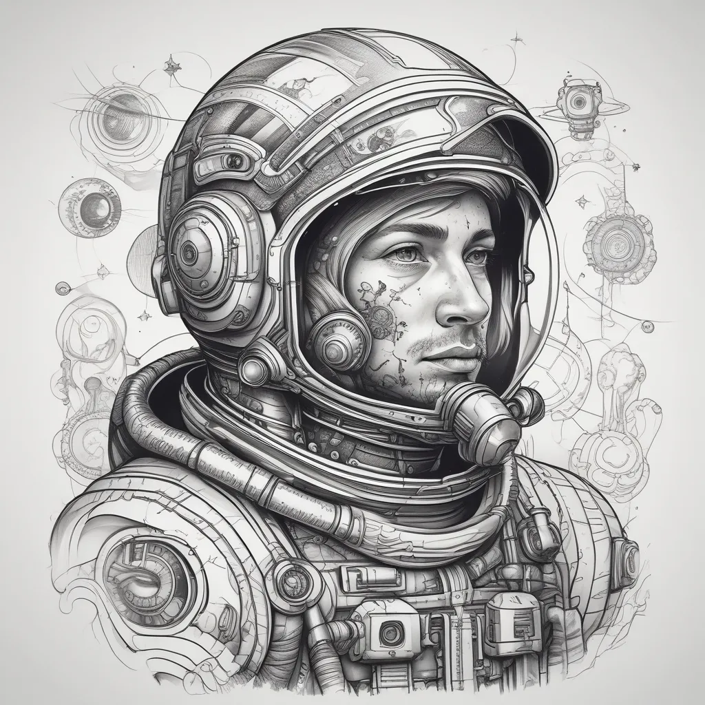 Astronaut Interstellar tetování