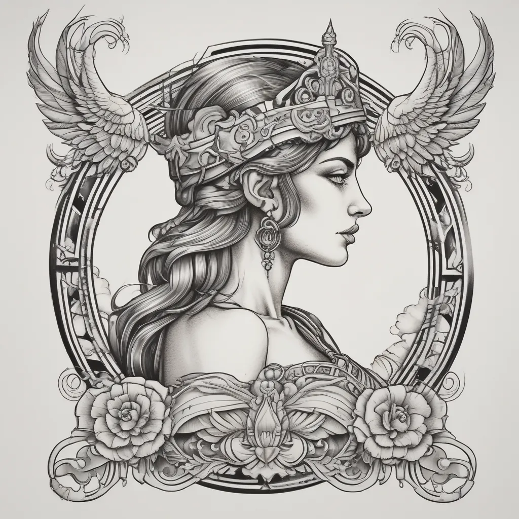 Athena  tatouage