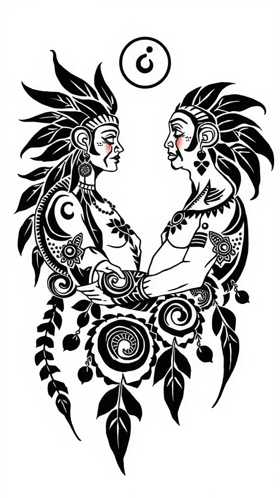 Tia e tio τατουάζ