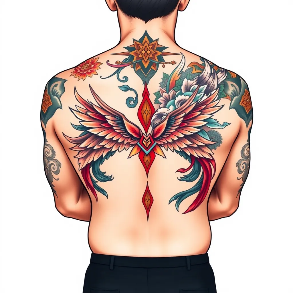 大臂后侧纹身 tattoo