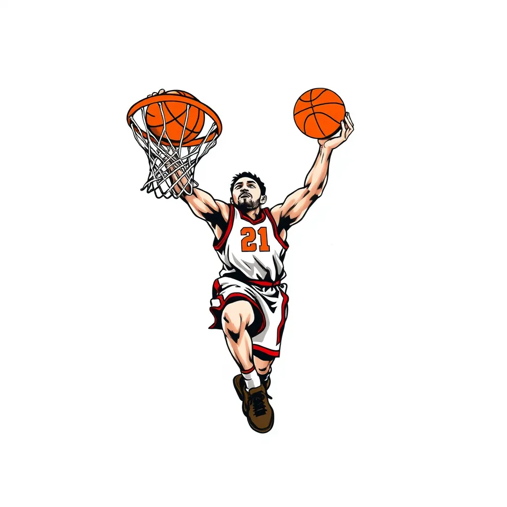 basketball dunk 문신