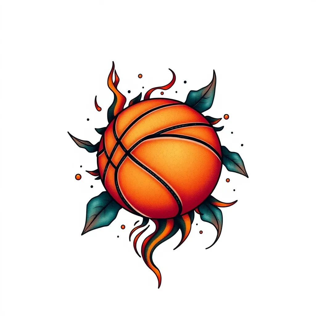 Basketball tattoo