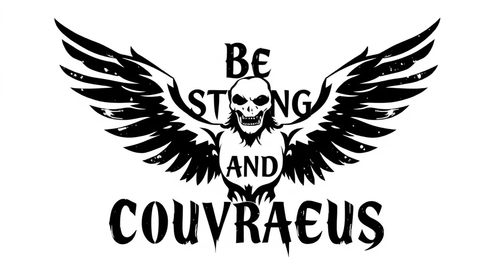 Be strong and courageous  татуировка