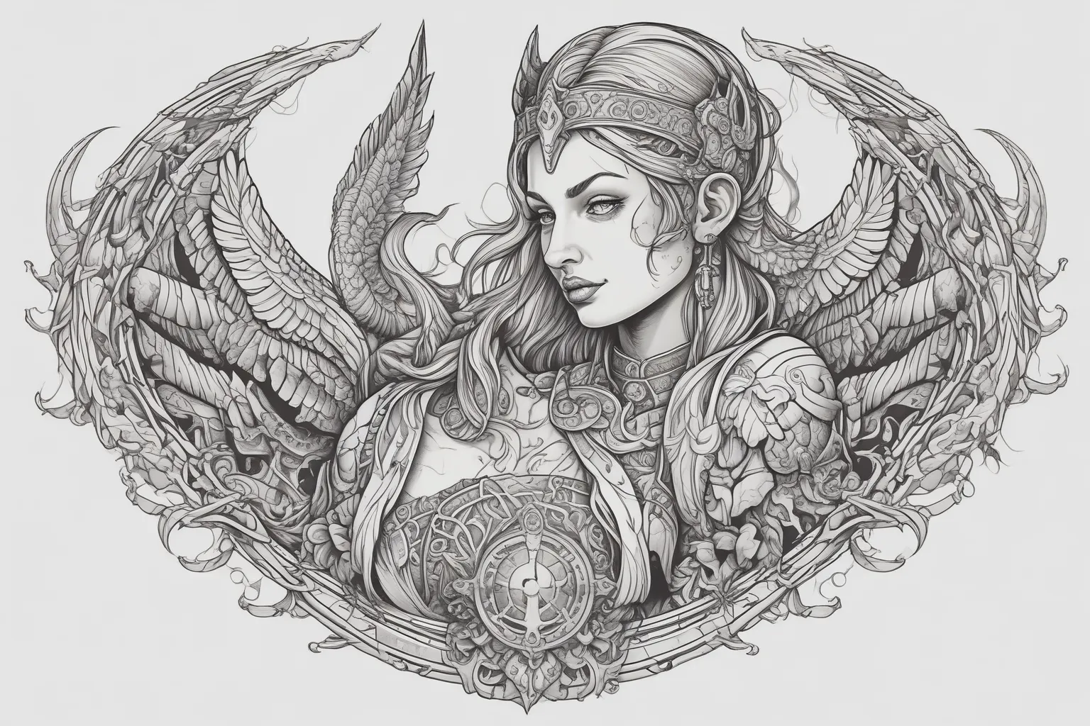 beautiful valkyrie
 tatuagem