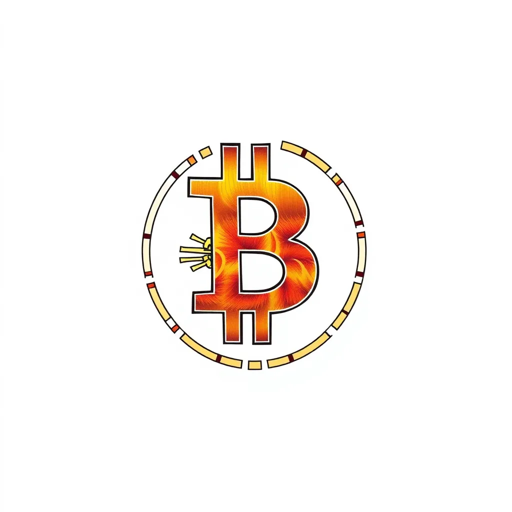 Bitcoin écrit en hiéroglyphes  tatuaż