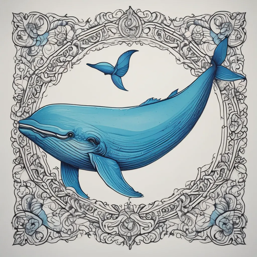 blue whale 문신