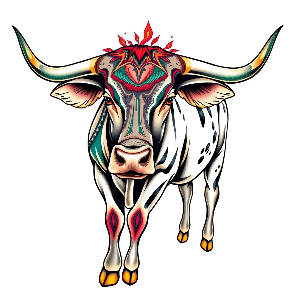 Brazilian Nelore cattle tattoo