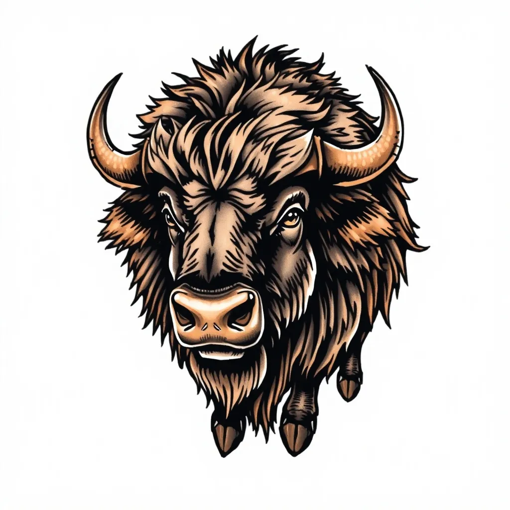 buffalo; 纹身