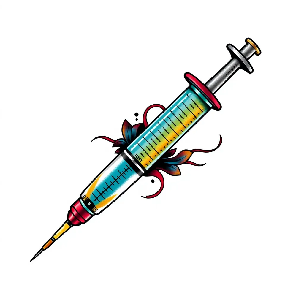 bullet-nose syringe tattoo