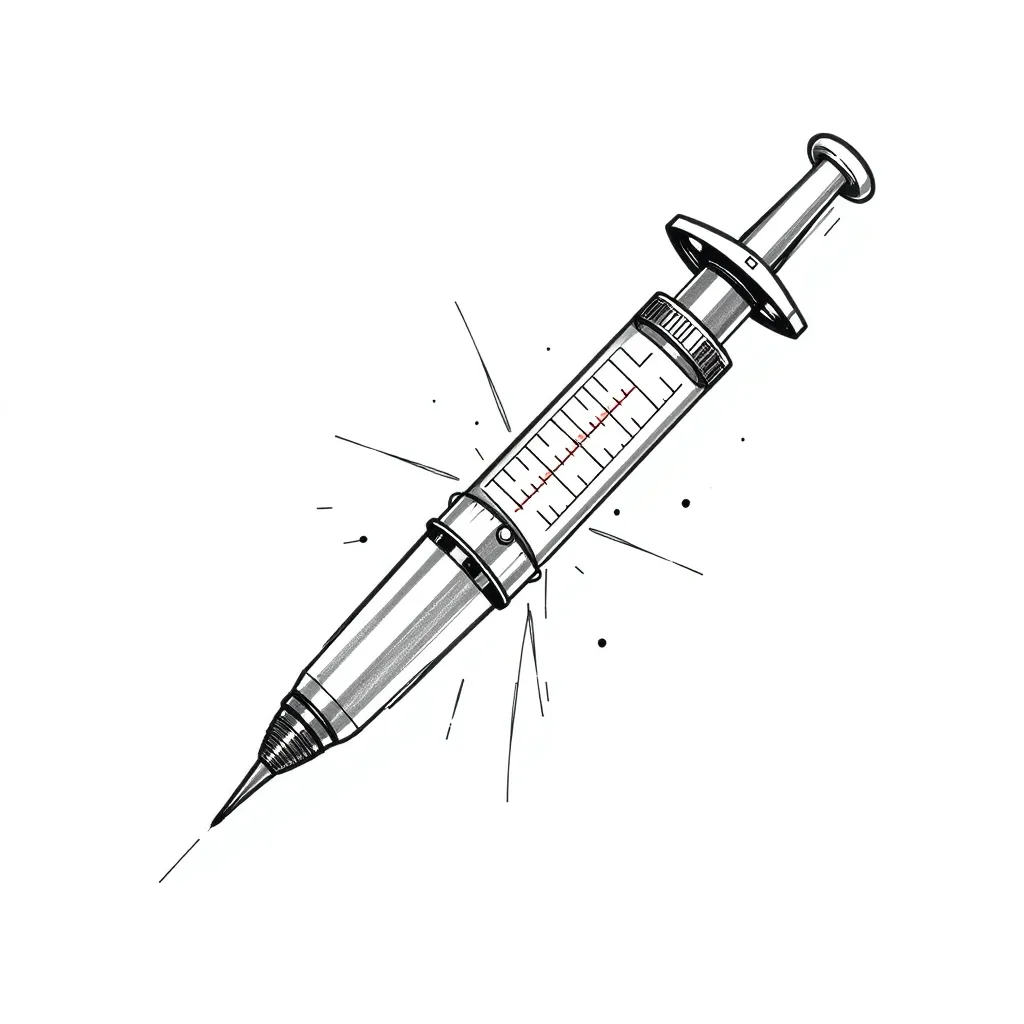 bullet-nose syringe tattoo