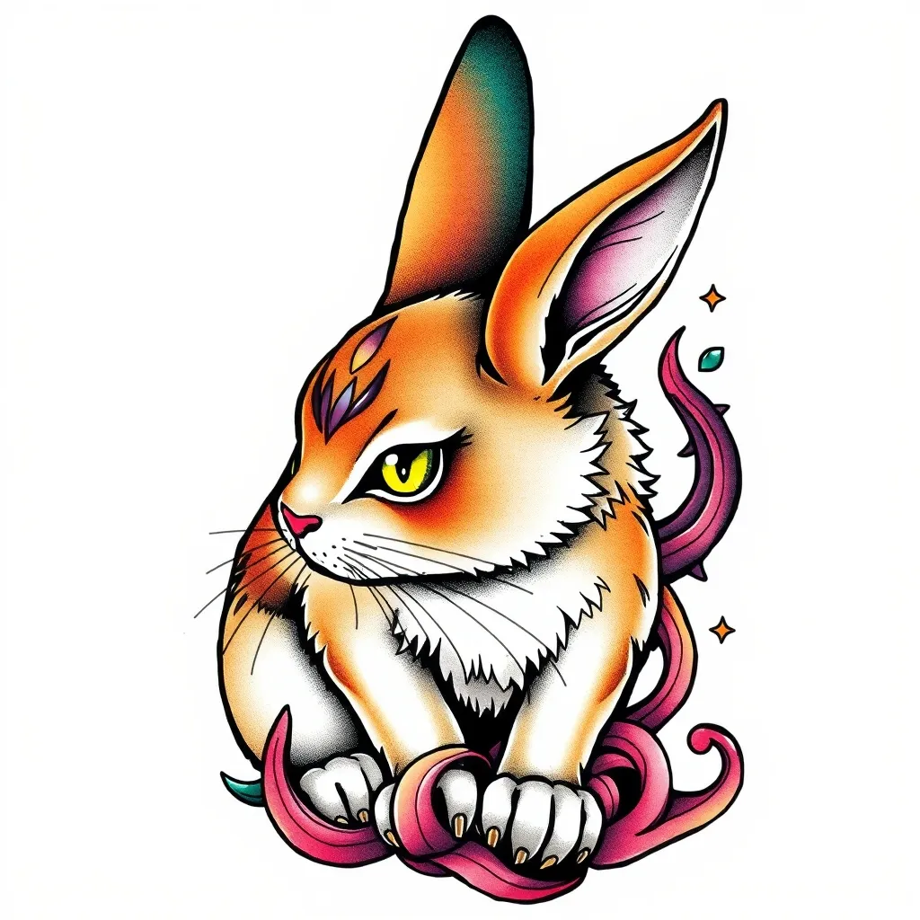 bunnycat tatoeage
