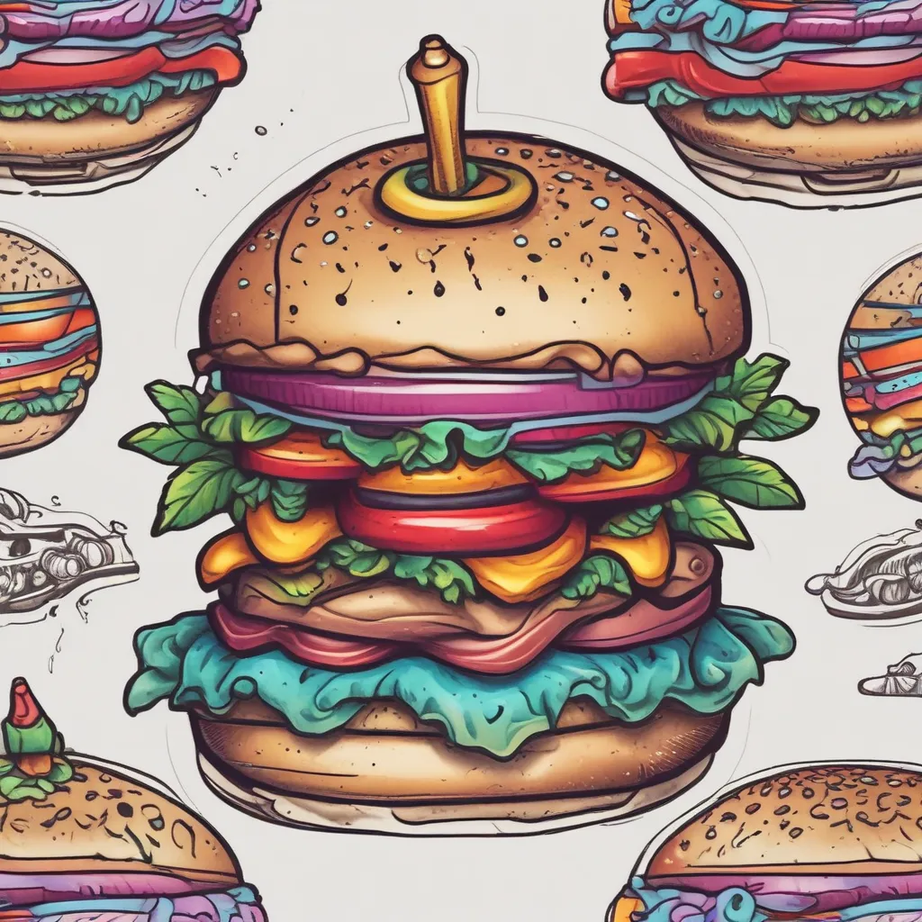 Burger tatuering