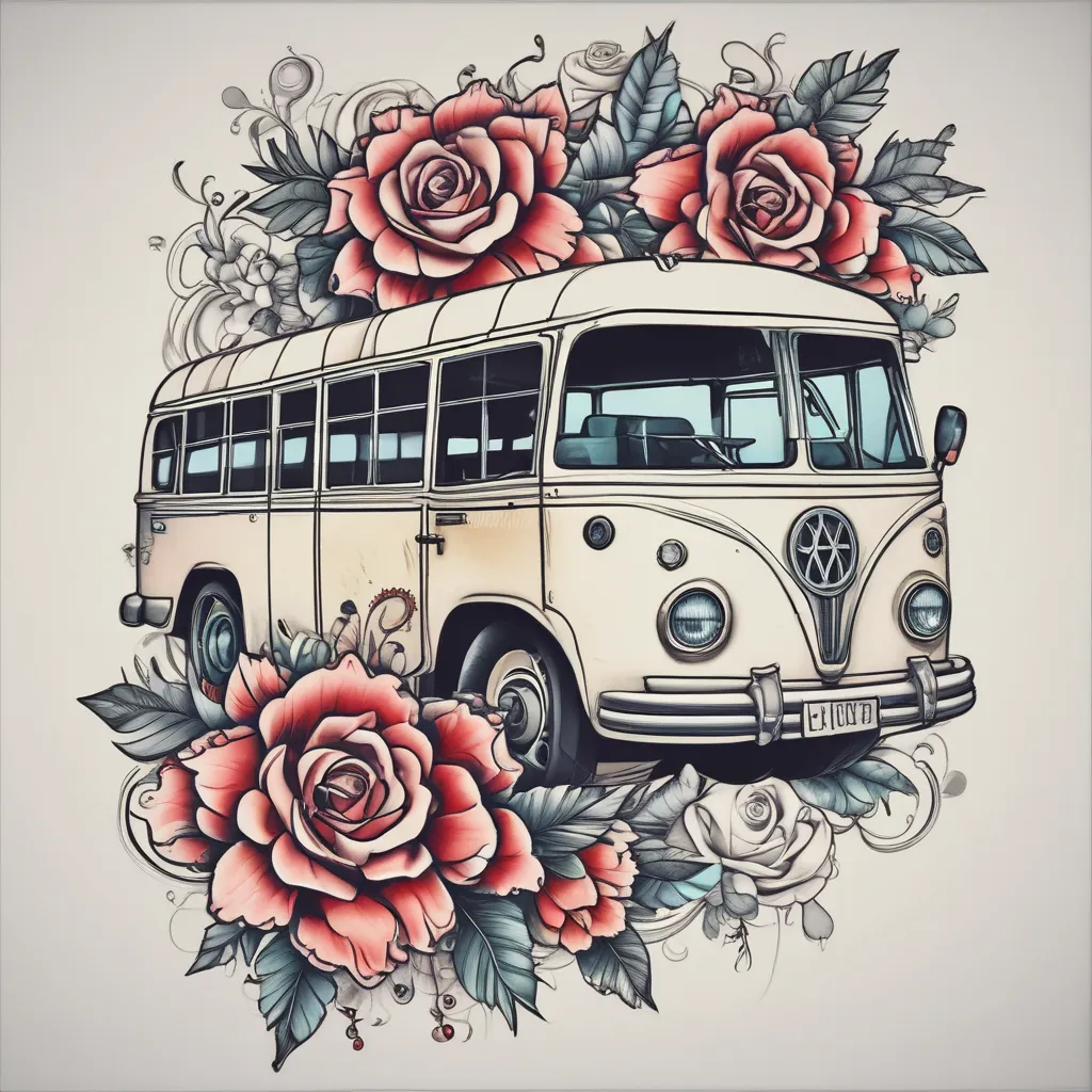 Autobus tatouage