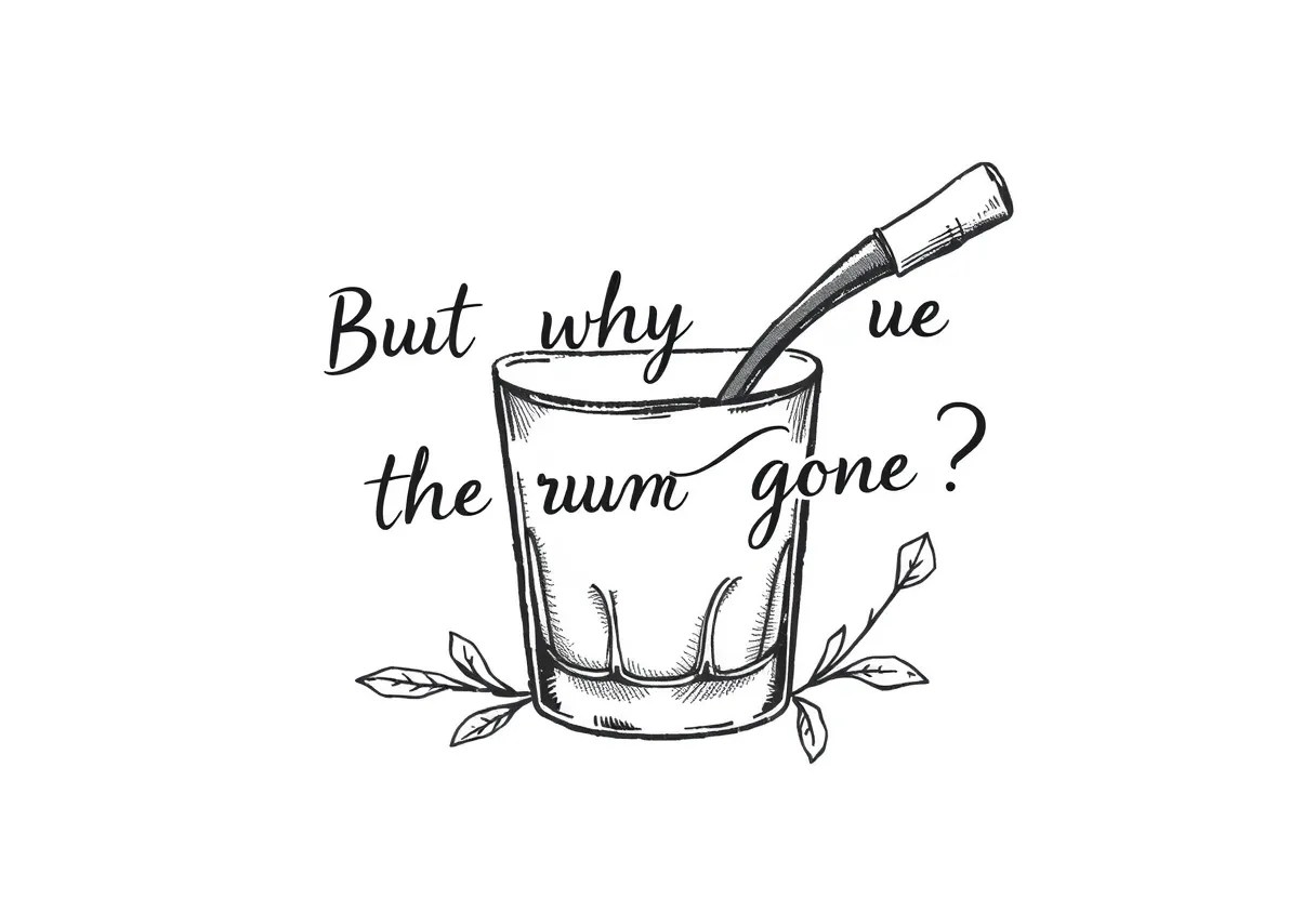 But why is the rum gone tattoo