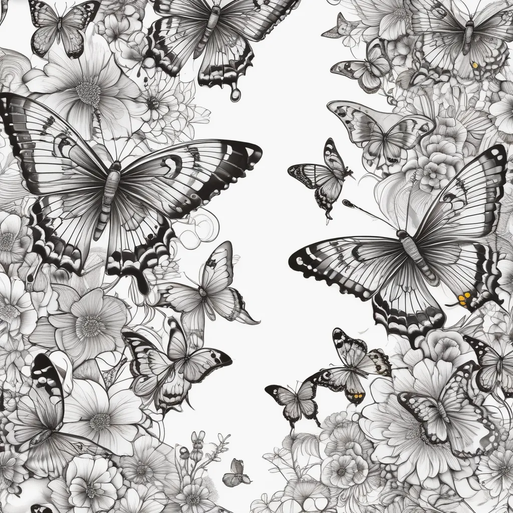 butterflies with eyes and life and death 纹身