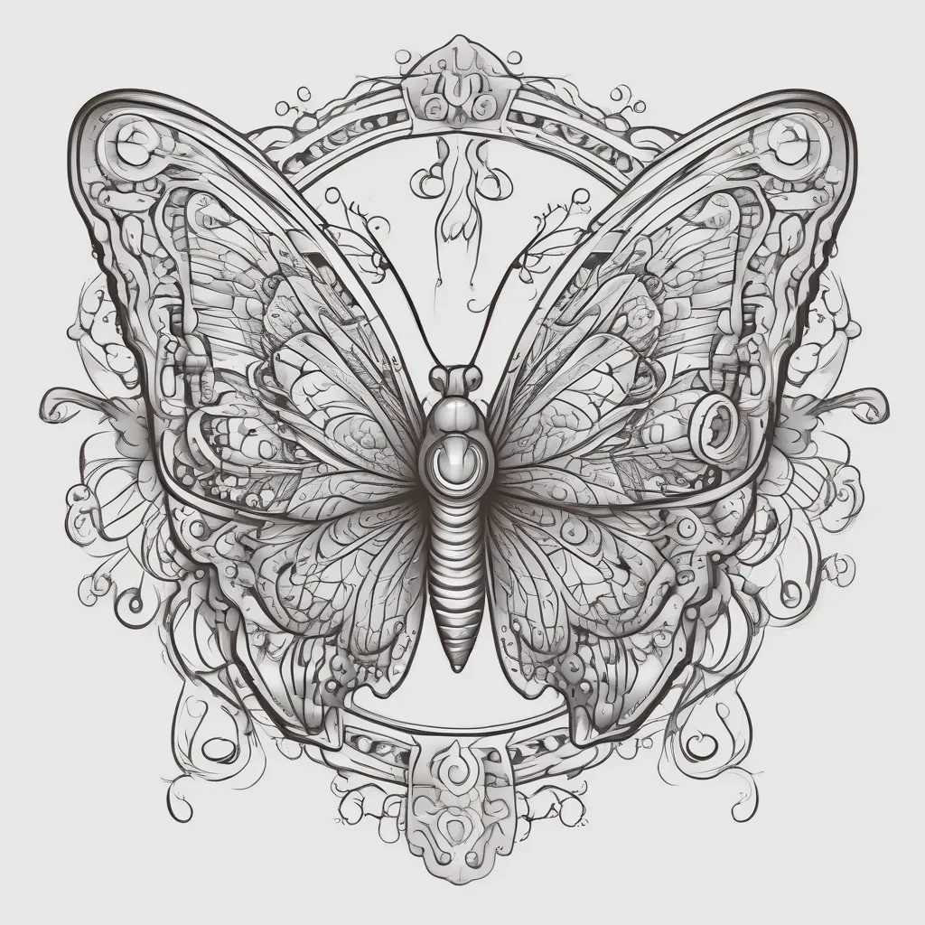 butterfly tatuering