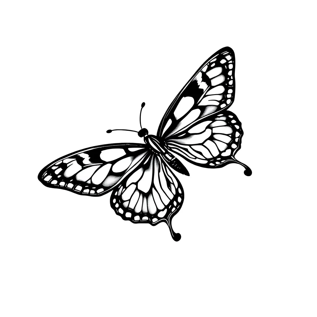 butterfly tatuering