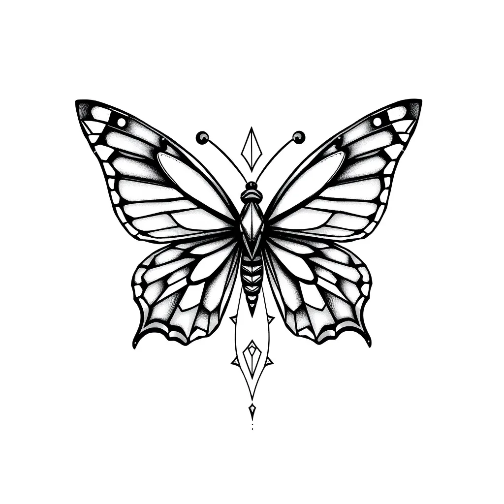 butterfly tatuering