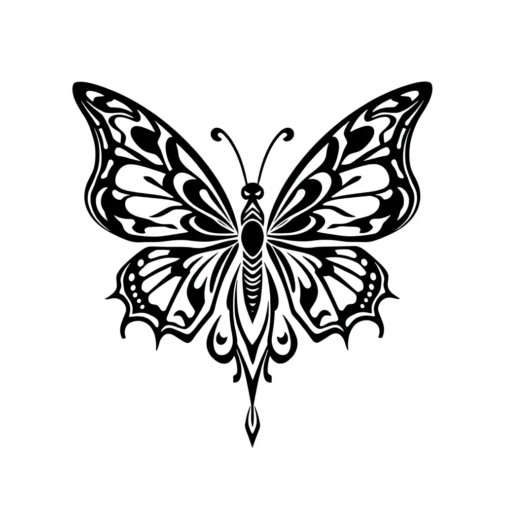 butterfly back tatuagem