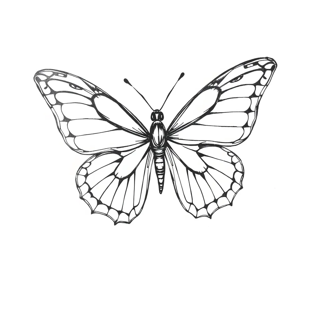 butterfly tatuering