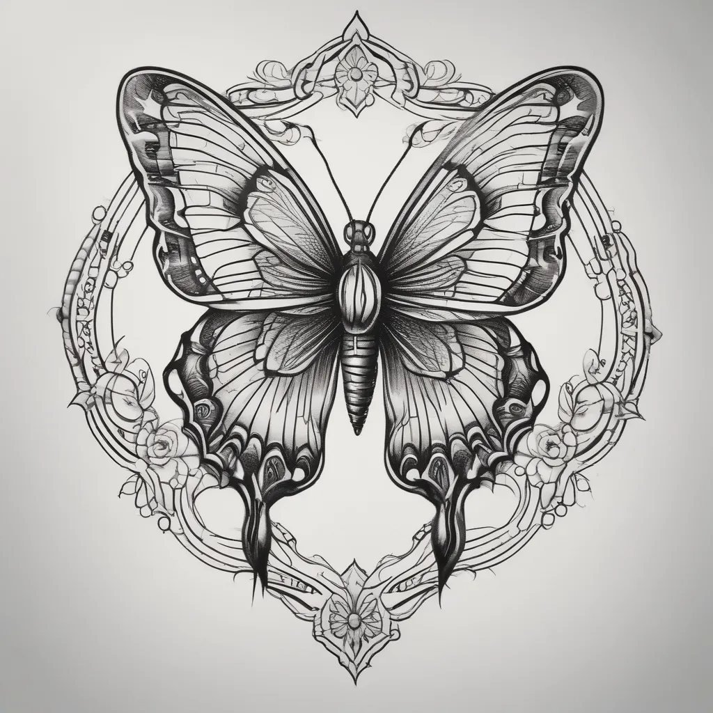 butterfly tatuering