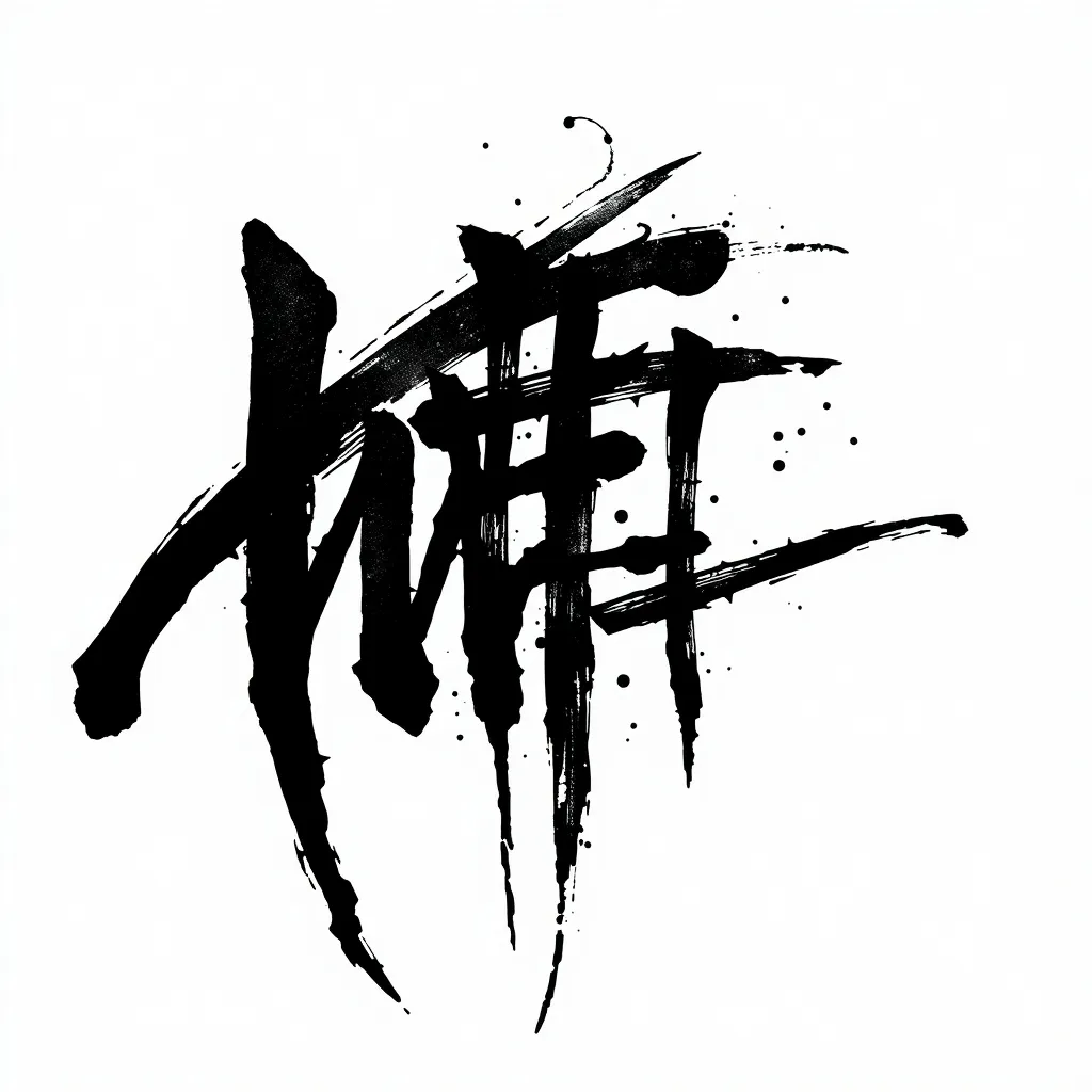 譞字线条 Tätowierung
