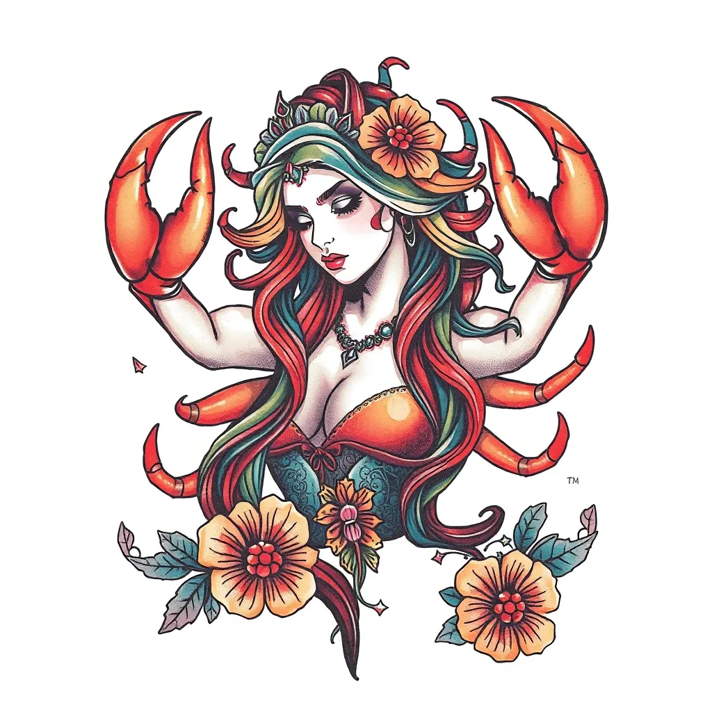 巨蟹座女生 tatuagem