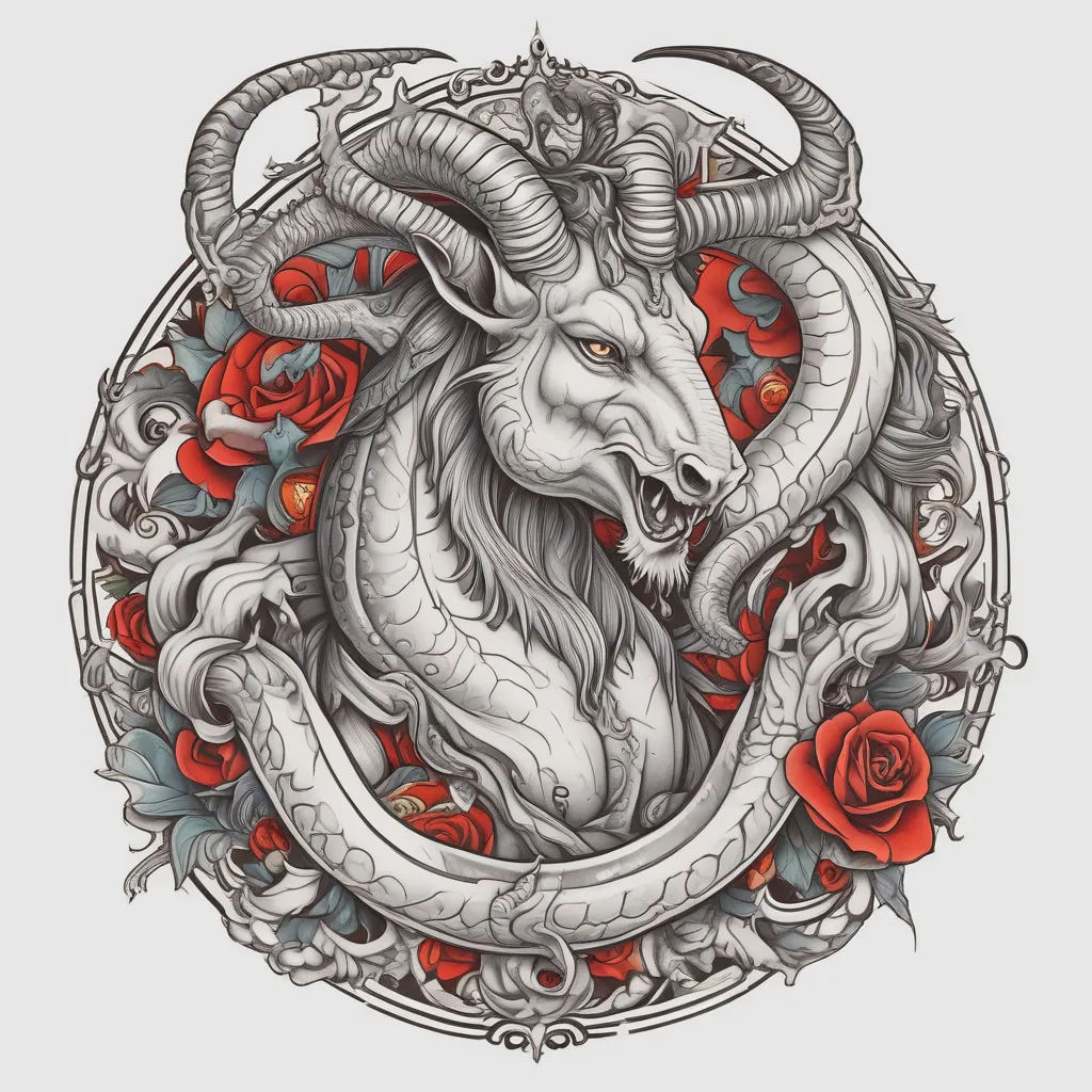 Capricorn fight devil tatuagem